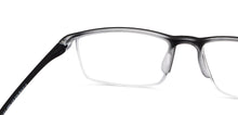 Load image into Gallery viewer, Black Rectangle Half Rim Unisex Eyeglasses by Lenskart READERS-149836