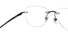 Load image into Gallery viewer, Black Rectangle Rimless Unisex Eyeglasses by John Jacobs-152667