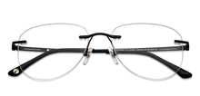 Load image into Gallery viewer, Black Rectangle Rimless Unisex Eyeglasses by John Jacobs-152667