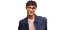 Load image into Gallery viewer, Navy Wayfarer Full Rim Unisex Eyeglasses by LENSKART HUSTLR-208961