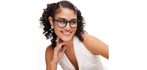 Navy Wayfarer Full Rim Unisex Eyeglasses by LENSKART HUSTLR-208961