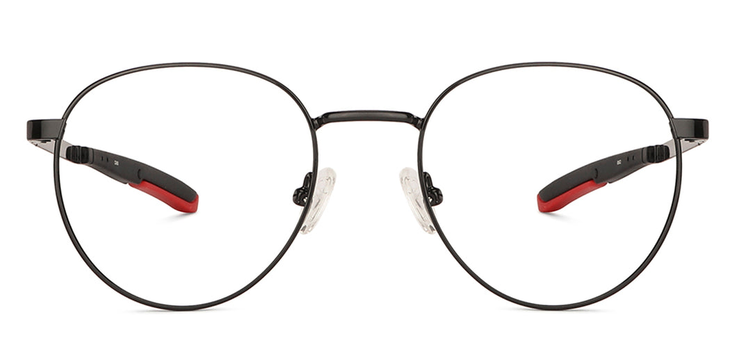 Black Round Full Rim Unisex Eyeglasses by New Balance-145869