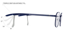 Load image into Gallery viewer, Blue Round Full Rim Unisex Eyeglasses by New Balance-145885