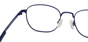Blue Round Full Rim Unisex Eyeglasses by New Balance-145885