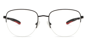 Black Round Half Rim Unisex Eyeglasses by New Balance-145888