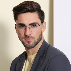 Black Round Half Rim Unisex Eyeglasses by New Balance-145888