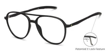 Load image into Gallery viewer, Black Aviator Full Rim Unisex Eyeglasses by New Balance-145891