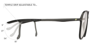 Black Aviator Full Rim Unisex Eyeglasses by New Balance-145891