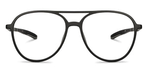 Black Aviator Full Rim Unisex Eyeglasses by New Balance-145891