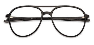 Black Aviator Full Rim Unisex Eyeglasses by New Balance-145891