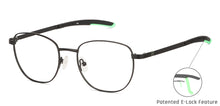 Load image into Gallery viewer, Black Square Full Rim Unisex Eyeglasses by New Balance-145895