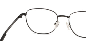 Black Square Full Rim Unisex Eyeglasses by New Balance-145895