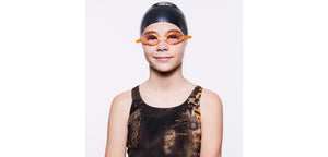 Orange Transparent Round Full Rim Kids Sunglasses by Lenskart Boost-207983