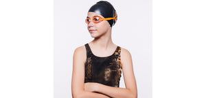 Orange Transparent Round Full Rim Kids Sunglasses by Lenskart Boost-207983