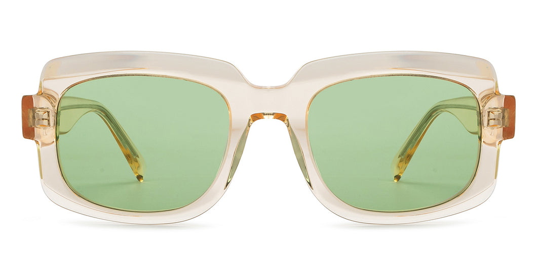 Orange Wayfarer Full Rim Unisex Sunglasses by John Jacobs-201676