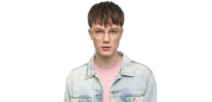 Brown Rectangle Full Rim Unisex Eyeglasses by Vincent Chase-215399