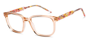 Brown Rectangle Full Rim Unisex Eyeglasses by Vincent Chase-215399