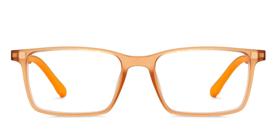 Transparent Rectangle Full Rim Kids Eyeglasses by Hooper-200344