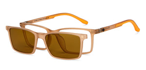 Transparent Rectangle Full Rim Kids Eyeglasses by Hooper-200344