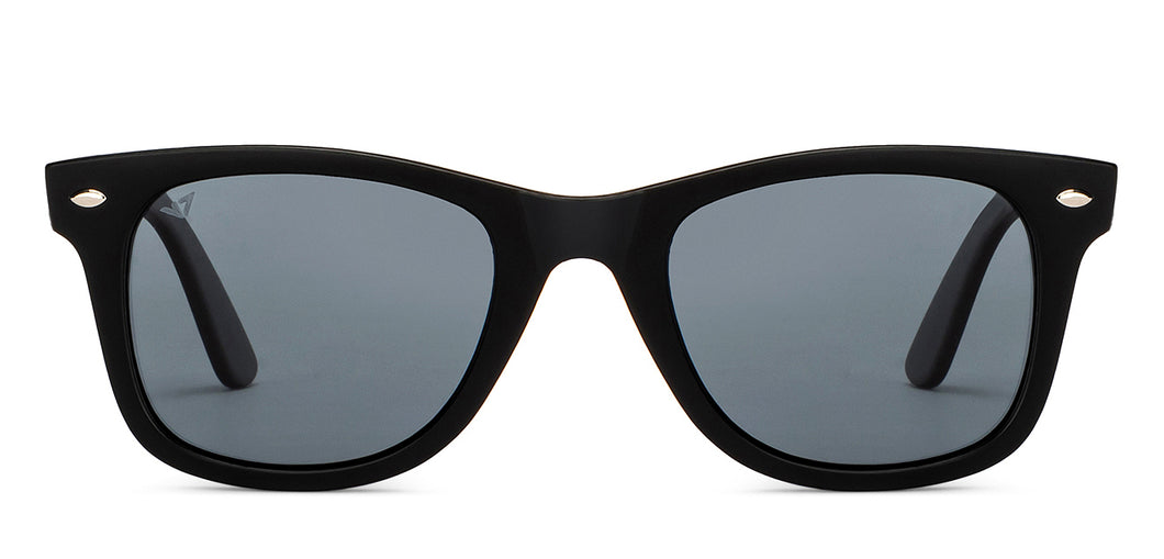 Black Wayfarer Full Rim Unisex Sunglasses by Vincent Chase Polarized-200423