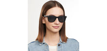 Load image into Gallery viewer, Black Wayfarer Full Rim Unisex Sunglasses by Vincent Chase Polarized-200423