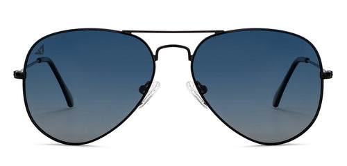 Black Aviator Full Rim Unisex Sunglasses by Vincent Chase Polarized-204531