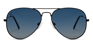 Black Aviator Full Rim Unisex Sunglasses by Vincent Chase Polarized-204531