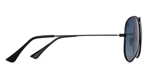 Black Aviator Full Rim Unisex Sunglasses by Vincent Chase Polarized-204531