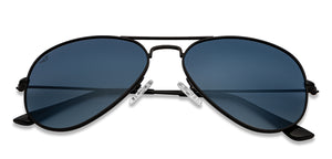 Black Aviator Full Rim Unisex Sunglasses by Vincent Chase Polarized-204531