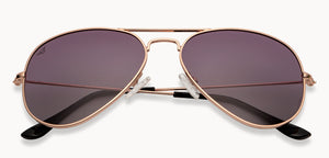 Gold Aviator Full Rim Unisex Sunglasses by Vincent Chase Polarized-200372