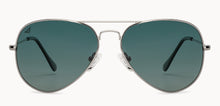 Load image into Gallery viewer, Silver Aviator Full Rim Unisex Sunglasses by Vincent Chase Polarized-200373