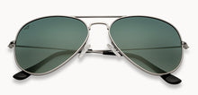 Load image into Gallery viewer, Silver Aviator Full Rim Unisex Sunglasses by Vincent Chase Polarized-200373