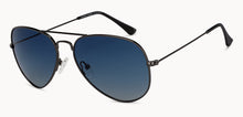 Load image into Gallery viewer, Gunmetal Aviator Full Rim Unisex Sunglasses by Vincent Chase Polarized-204532