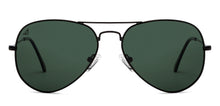 Load image into Gallery viewer, Black Aviator Full Rim Unisex Sunglasses by Vincent Chase Polarized-204821