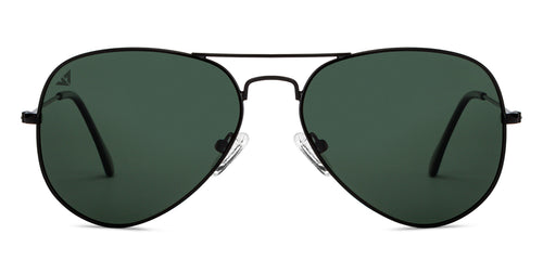 Black Aviator Full Rim Unisex Sunglasses by Vincent Chase Polarized-204821