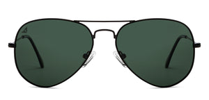 Black Aviator Full Rim Unisex Sunglasses by Vincent Chase Polarized-204821