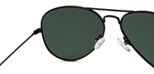 Load image into Gallery viewer, Black Aviator Full Rim Unisex Sunglasses by Vincent Chase Polarized-204821