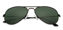 Load image into Gallery viewer, Black Aviator Full Rim Unisex Sunglasses by Vincent Chase Polarized-204821