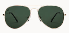 Load image into Gallery viewer, Gold Aviator Full Rim Unisex Sunglasses by Vincent Chase Polarized-204822