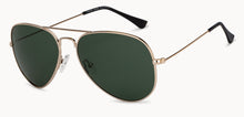 Load image into Gallery viewer, Gold Aviator Full Rim Unisex Sunglasses by Vincent Chase Polarized-204822
