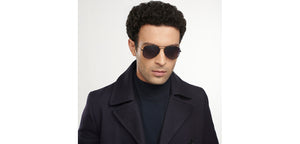 Black Aviator Full Rim Unisex Sunglasses by Vincent Chase Polarized-204823