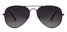 Load image into Gallery viewer, Black Aviator Full Rim Unisex Sunglasses by Vincent Chase Polarized-204823