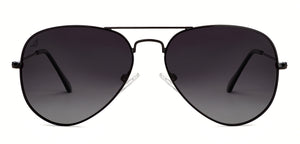 Black Aviator Full Rim Unisex Sunglasses by Vincent Chase Polarized-204823