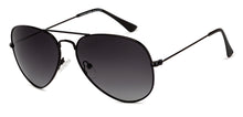 Load image into Gallery viewer, Black Aviator Full Rim Unisex Sunglasses by Vincent Chase Polarized-204823