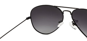 Black Aviator Full Rim Unisex Sunglasses by Vincent Chase Polarized-204823
