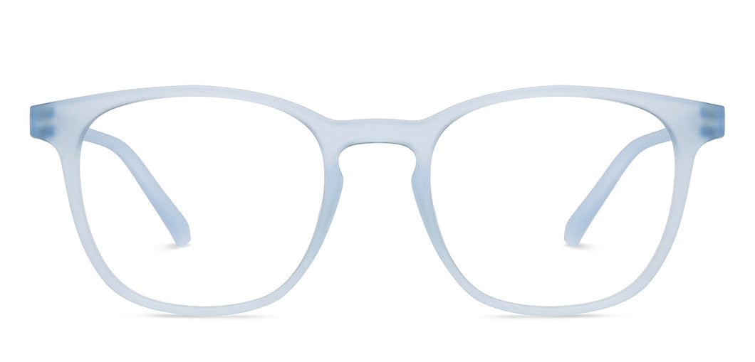 Blue Wayfarer Full Rim Unisex Eyeglasses by Lenskart Hustlr-216321