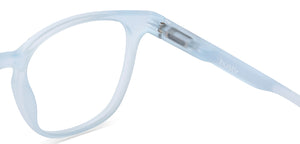 Blue Wayfarer Full Rim Unisex Eyeglasses by Lenskart Hustlr-216321