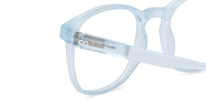 Blue Wayfarer Full Rim Unisex Eyeglasses by Lenskart Hustlr-216321