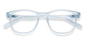 Blue Wayfarer Full Rim Unisex Eyeglasses by Lenskart Hustlr-216321