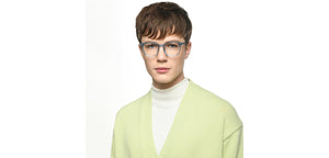 Blue Wayfarer Full Rim Unisex Eyeglasses by Lenskart Hustlr-217206